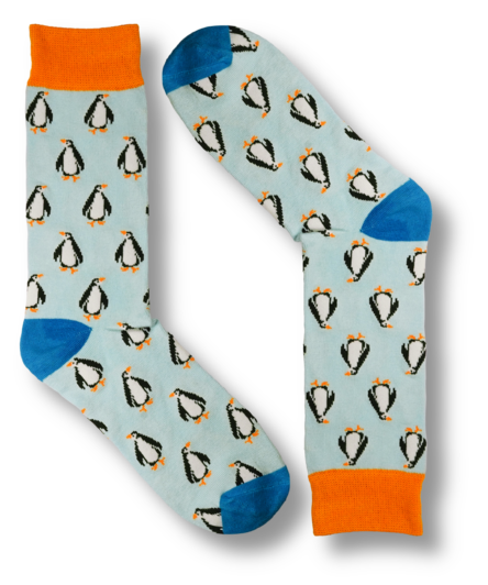 Blue Penguins Socks