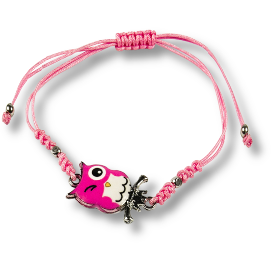 Owl Charm - Pink