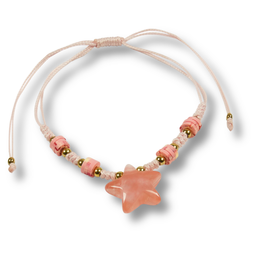 Agate Stone Star - Pink
