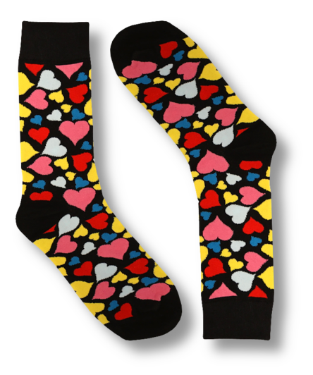 Colourful Hearts Socks