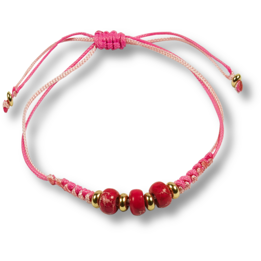 Stone Beads - Dark Pink