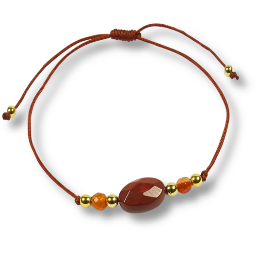 Agate Stone - Dark Orange