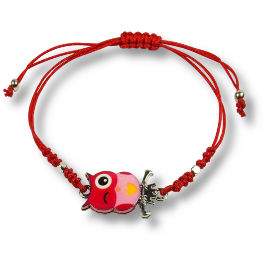 Owl Charm - Red